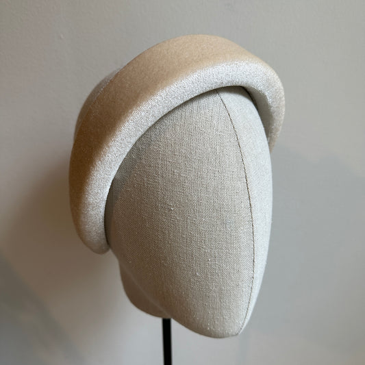 PADDED headband - velvet cream