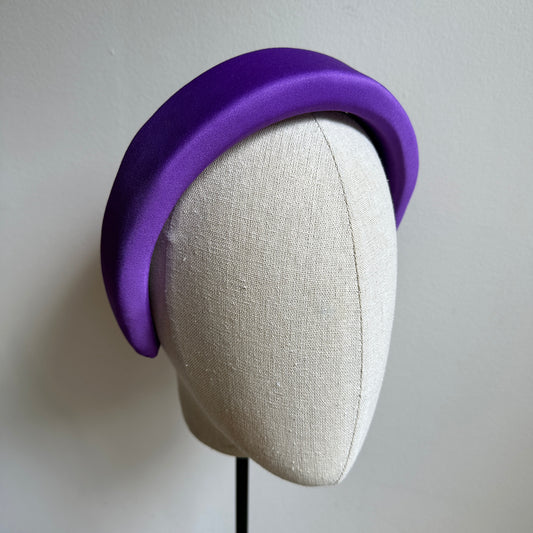 PADDED headband - dark purple