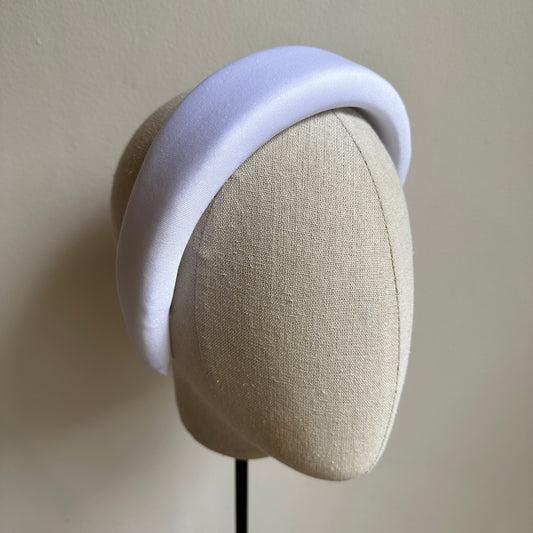 PADDED headband - white